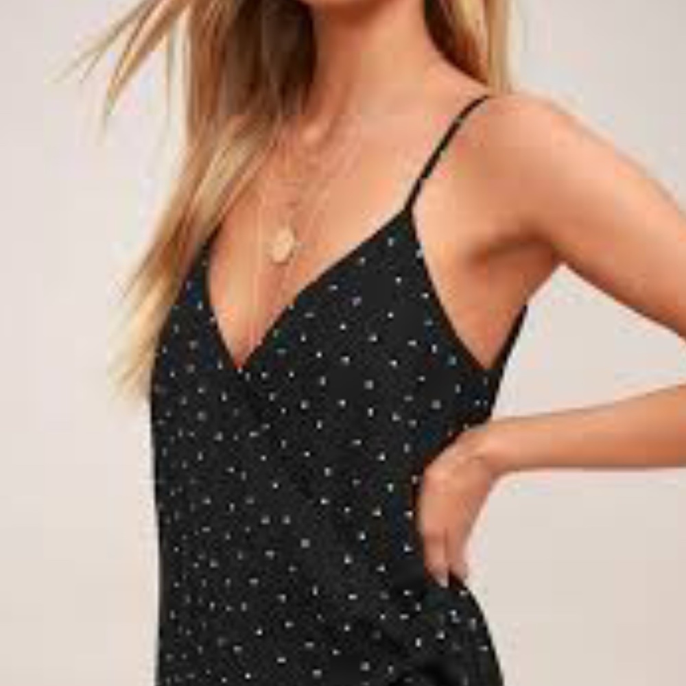 Lulu’s polka dot wrap dress-NWT!